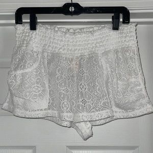 OP lace style beach shirts with stretchy waist.